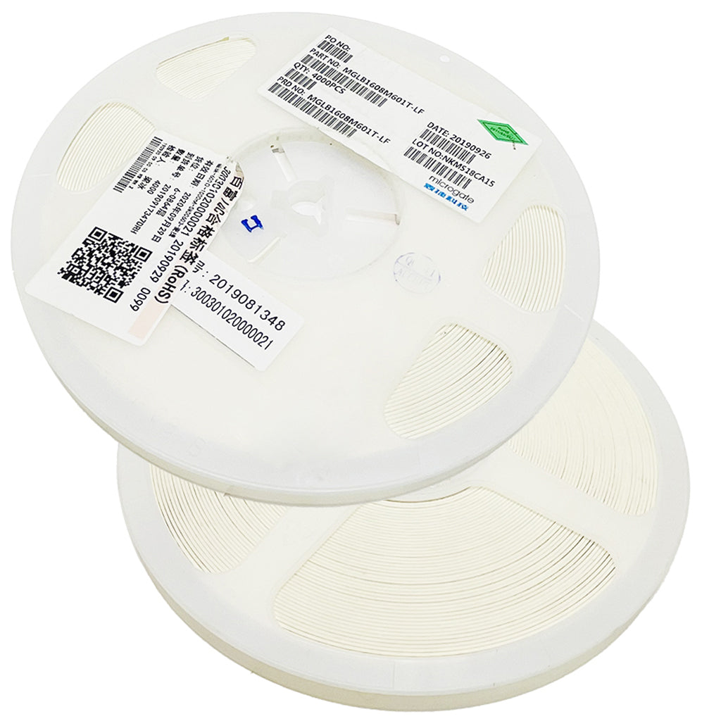 Ferrite SMD 0603, 600 Ohm, 1000mA, P/N:MGLB1608M601, 4000pcs